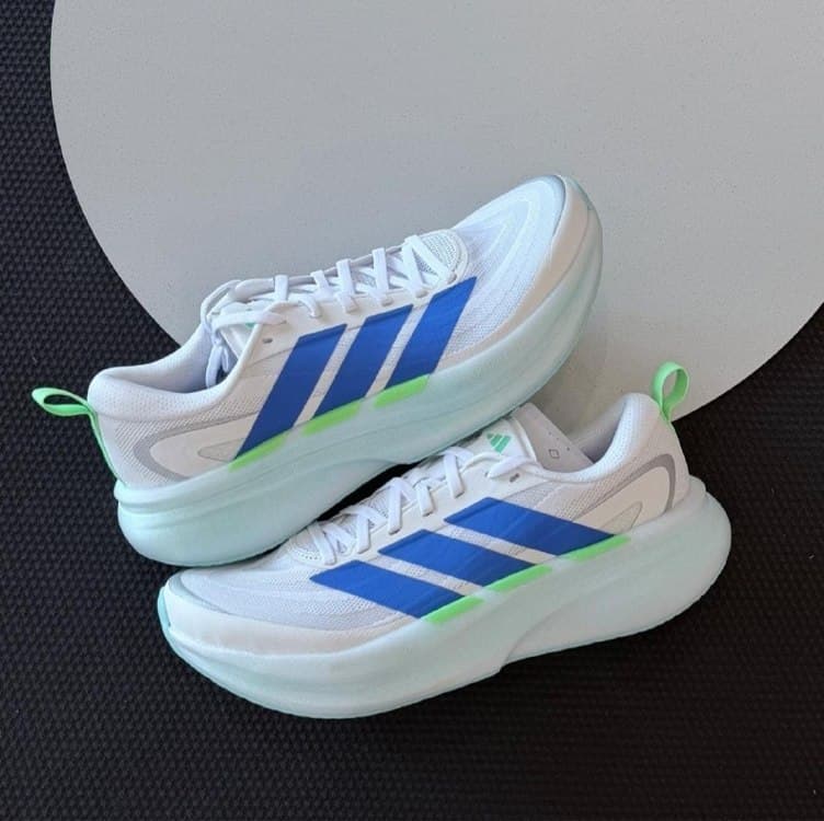 Tênis Adidas Supernova Glide Masculino - Branco+Azul