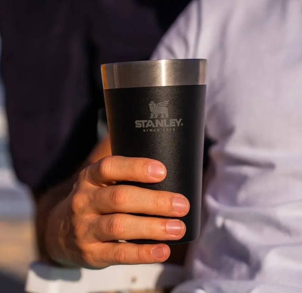 Copo Térmico de Cerveja Stanley Matte Black Preto | 473ML
